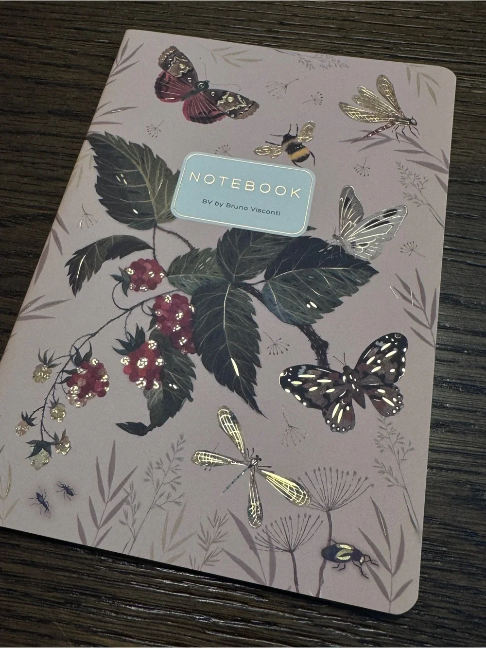 Bruno Visconti Soft Touch Butterflies and Berries Notebook Journal A5 NEW